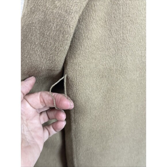 (T6) NWT! Zara WRAP Pea COAT Womens Size S, Brown Wool Blend No Bel - Picture 8 of 15